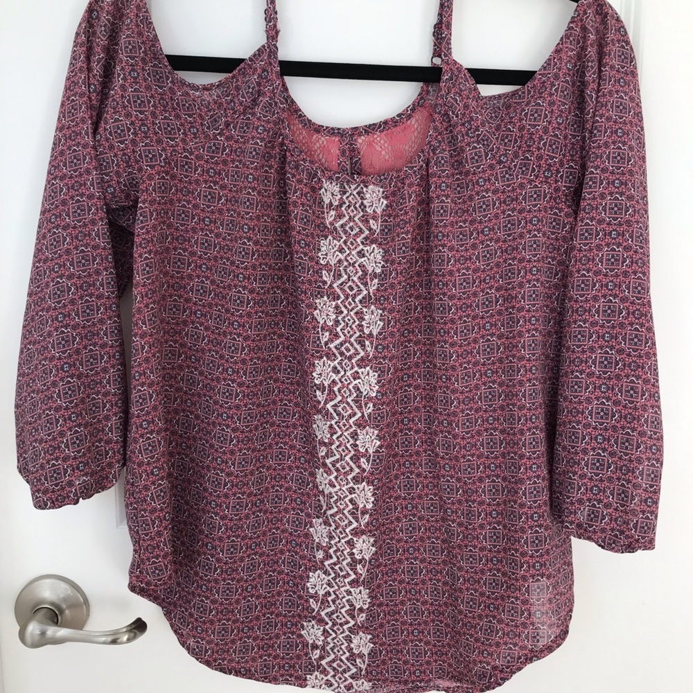 Cold shoulder blouse